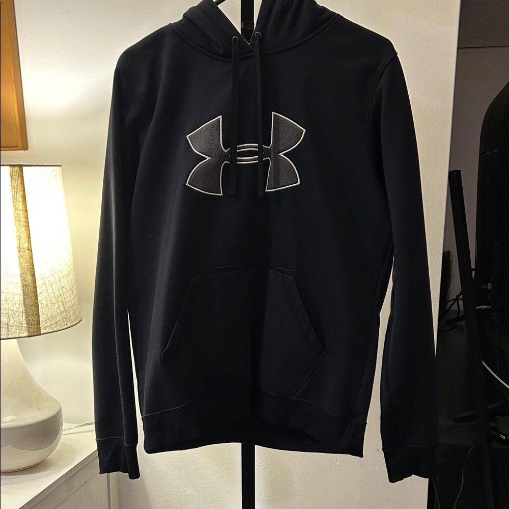 Under Armour Black Hoodie with Gray Logo